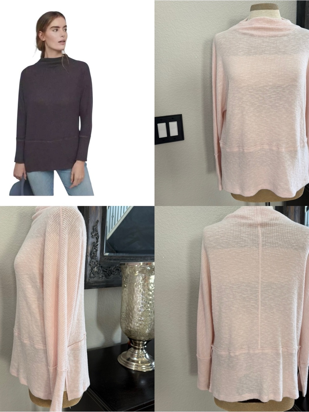 Anthropologie Eri + Ali Holdrege Pullover Sweater Mock neck S